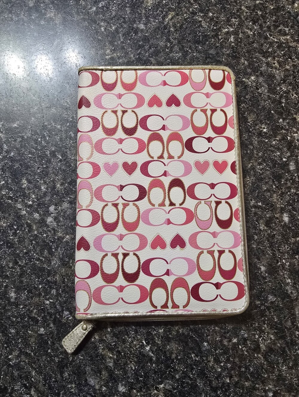 Vintage Rare Coach Print Tablet Case